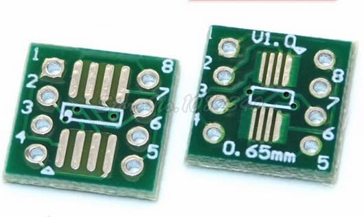 Placa Adaptadora de SMD a TH para Circuitos Integrados