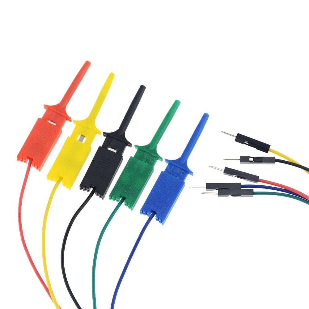 Cables con pinzas para pruebas con header Macho