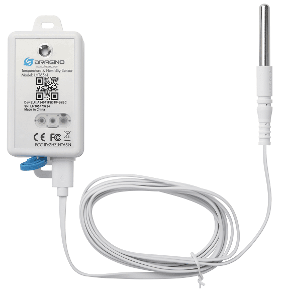 Sensor de temperatura y humedad LoRaWAN LHT65N-E3