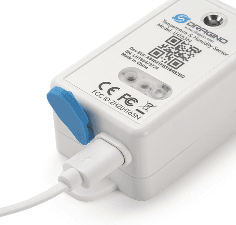 Sensor de temperatura y humedad LoRaWAN LHT65N-E3
