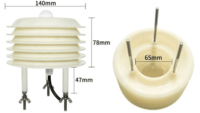 Sensor Temperatura  Humedad iluminancia Presion RS485 WSS-05