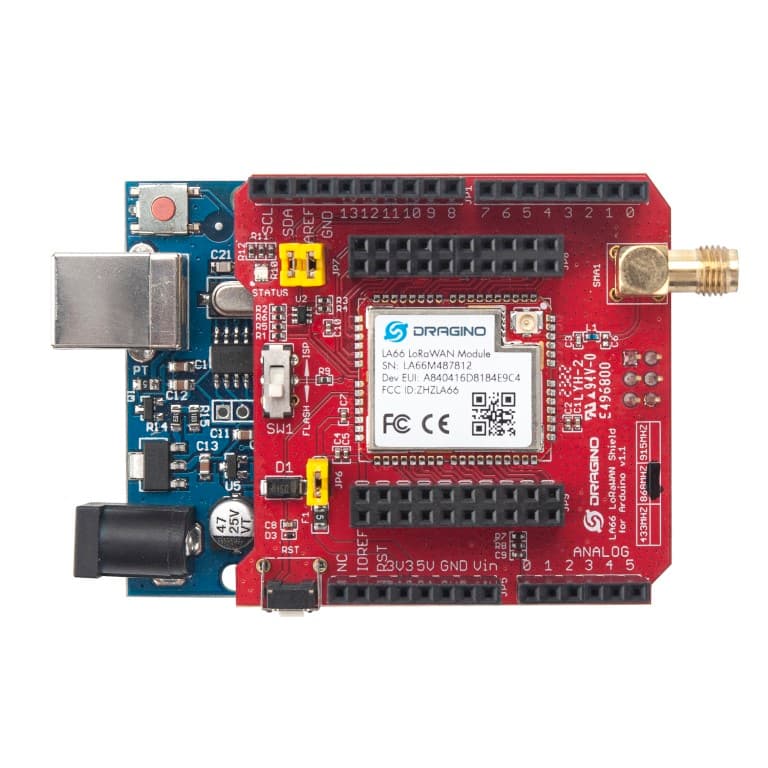 Shield LoRa LoRaWAN LA66 Arduino compatible