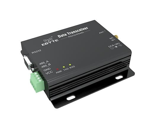 Transmisor y Receptor RS232 RS485 via LoRa Cable Aereo E32-DTU(900L20)-V8