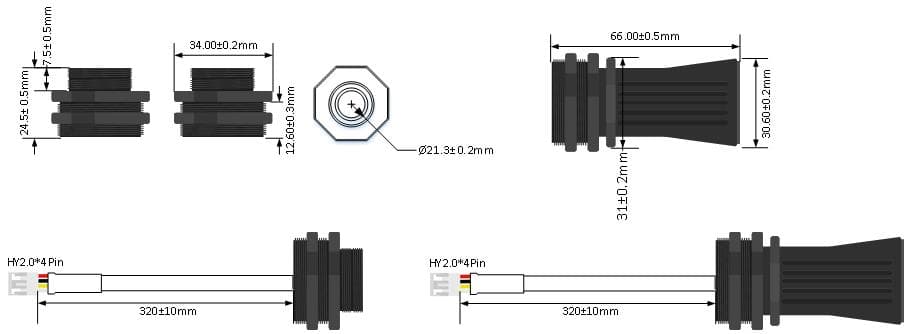 Sensor ultrasonico A01NYUB  A01 exterior IP67
