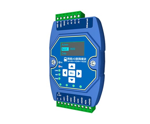 Modulo Adquisicion I/O  4AI 4AO 4-20ma Modbus RS485 TCP/IP - EBYTE