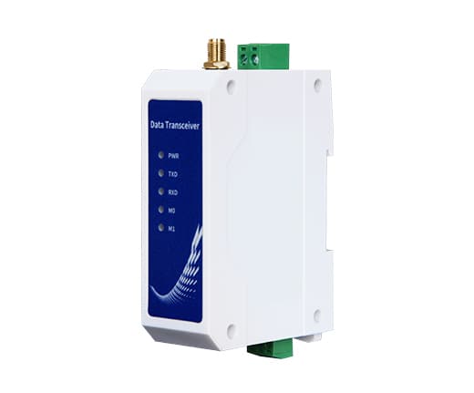 Transceptor RS485 Modbus via LoRa 433Mhz DIN cable aereo