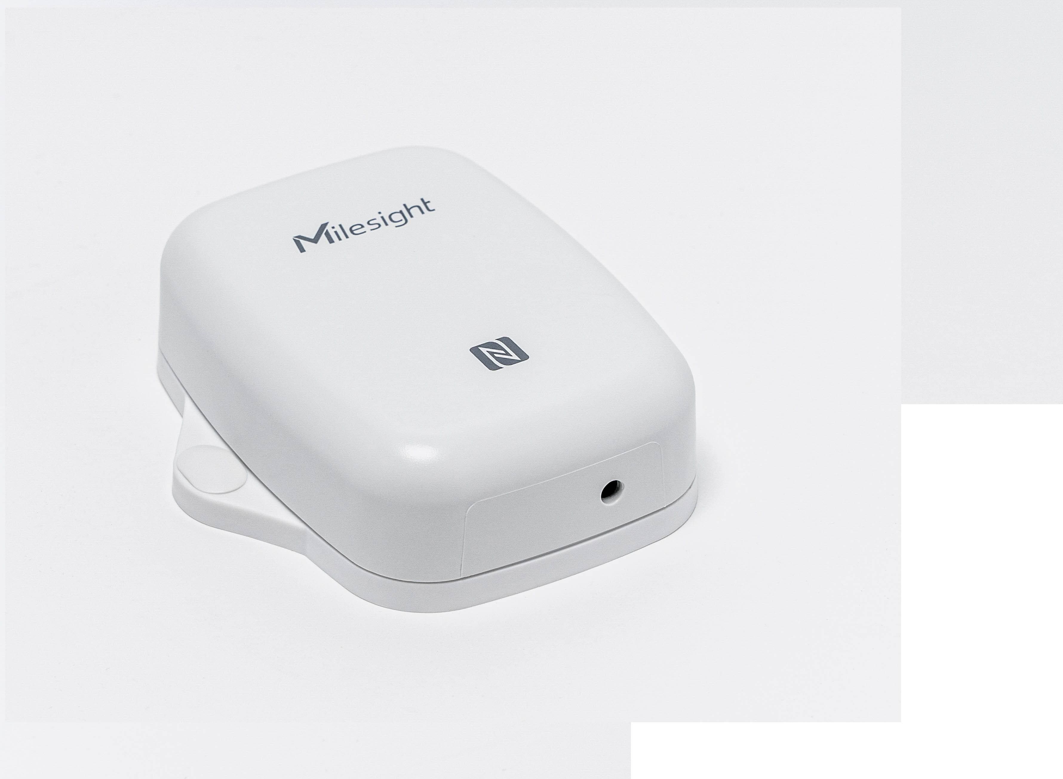 Sensor de temperatura y humedad LoRaWAN EM300-TH-915M exterior