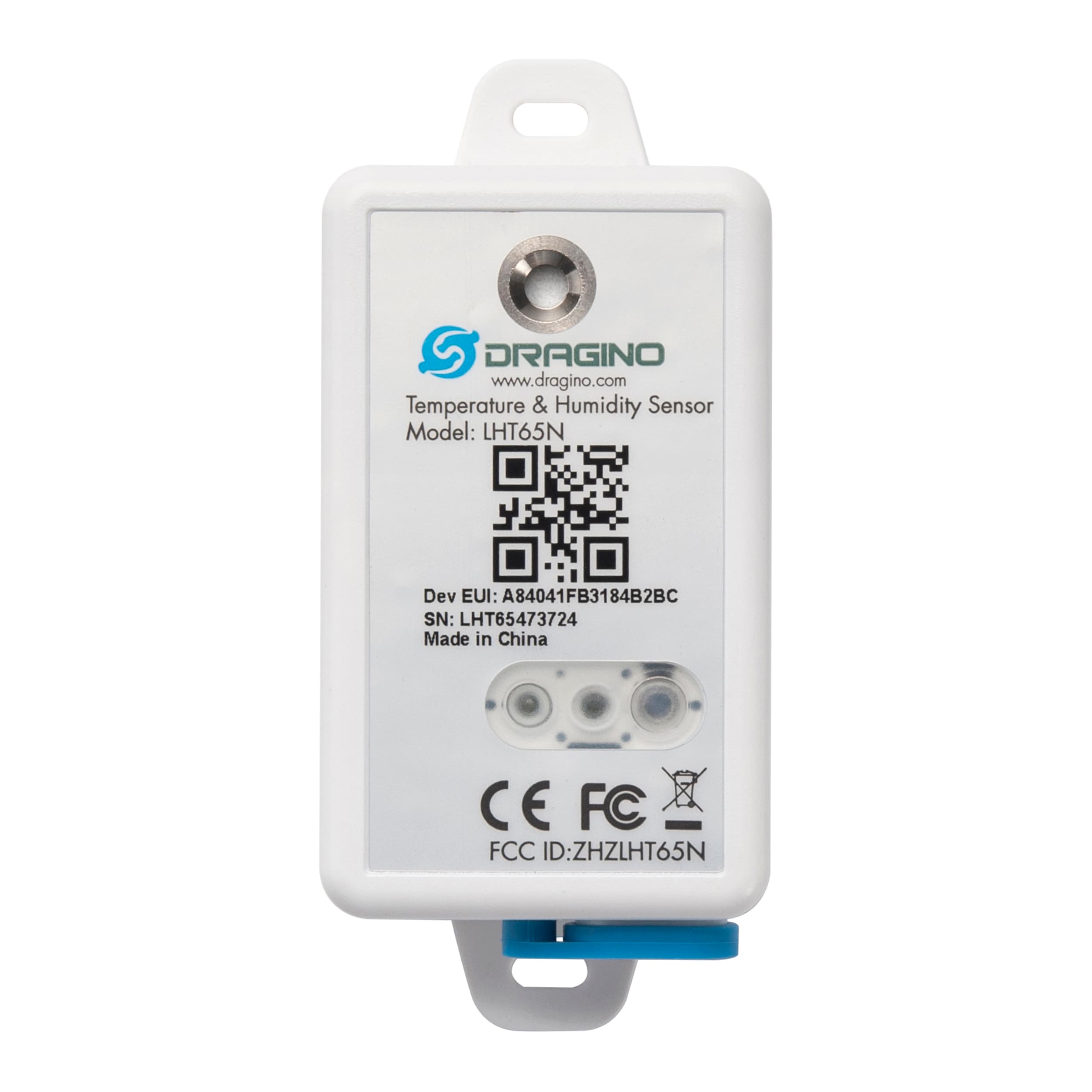 LHT65N-E2 Sensor de temperatura humedad con cable programador o pulso LoRaWAN