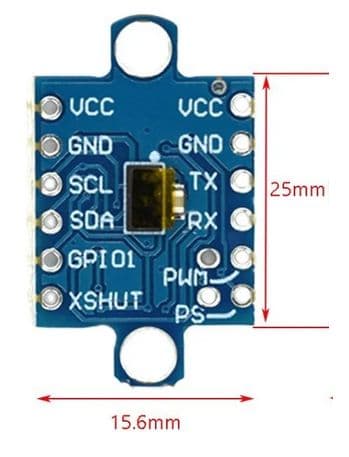 Sensor de distancia infrarrojo GY-53 VL53L0X