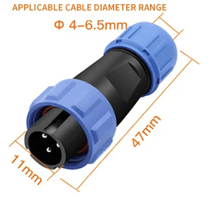 Conector IP68 SP13 2 Pin