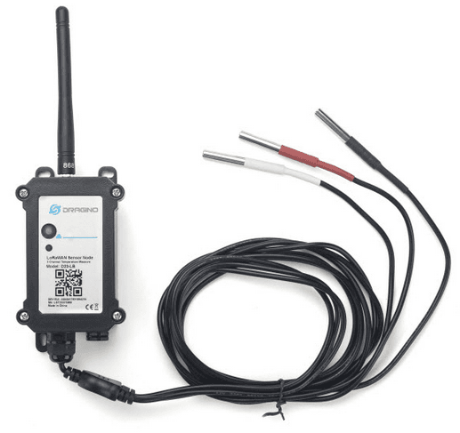 Sensor de Temperatura D23-LB LoRaWAN de 3 sondas