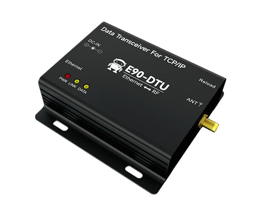 Transmisor y Receptor Inalambrico Ethernet Via LoRa E90-DTU(900SL30-ETH)