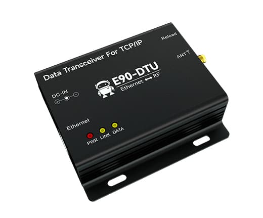 Transmisor y Receptor Inalambrico Ethernet Via LoRa E90-DTU(900SL30-ETH)