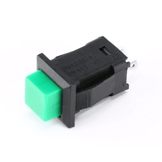 Pack 5 Unidades - Boton switch cuadrado Verde