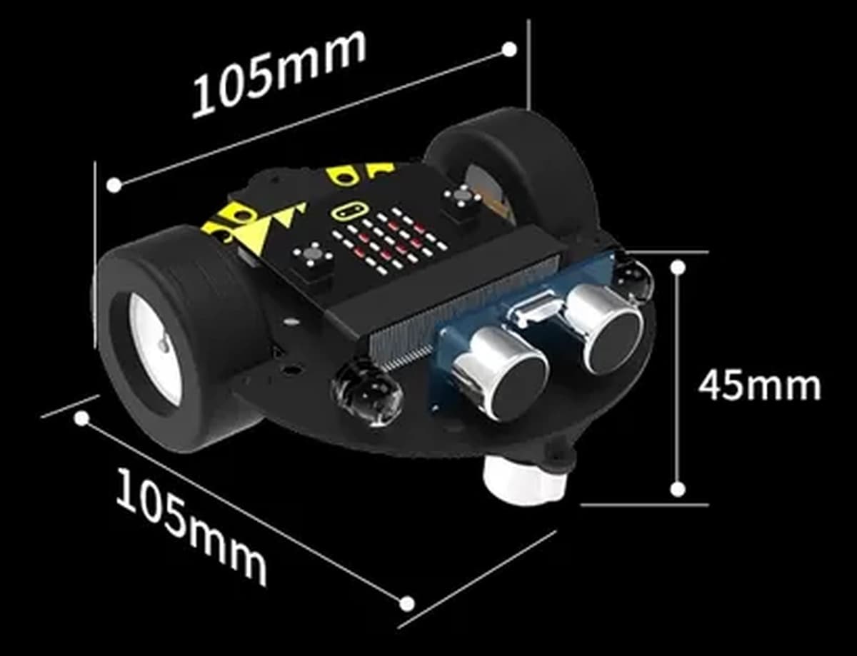 Tiny:bit robot de dos ruedas