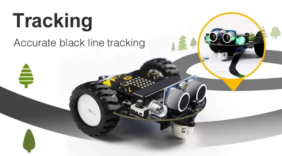 Tiny:bit robot de dos ruedas