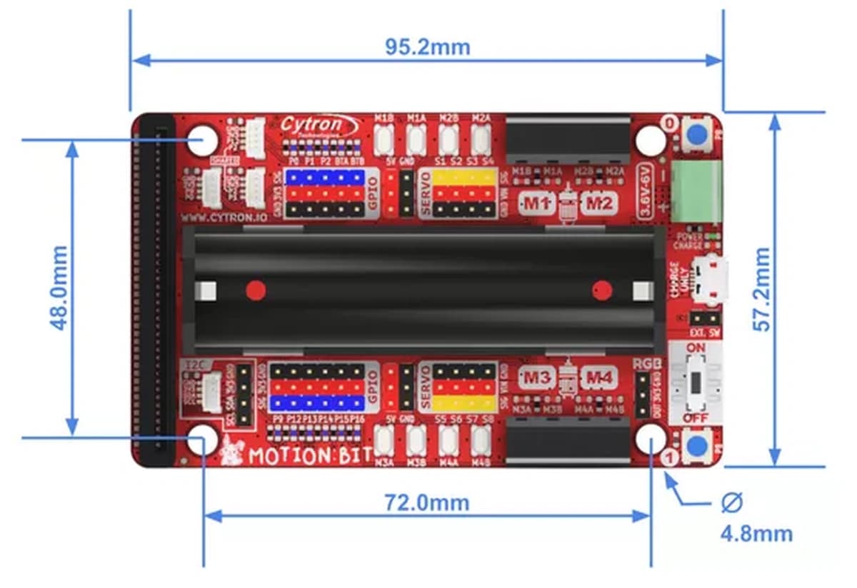 Motion:bit placa de expansión para control de movimiento