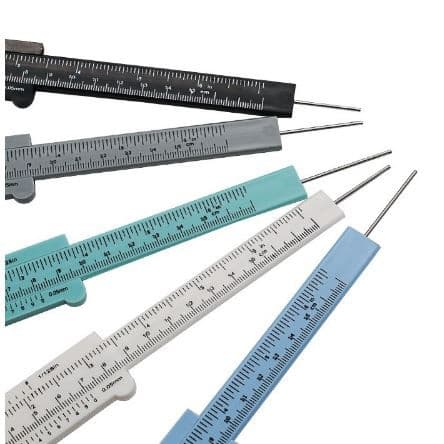 Pie de Metro Plastico / Caliper / Vernier color gris